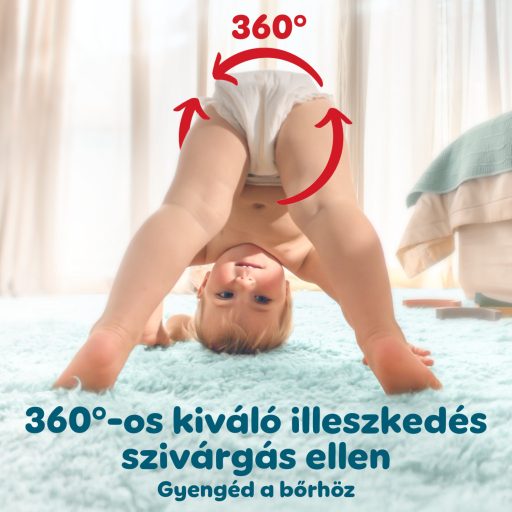 Pampers Premium Care Bugyipelenka, Méret: 5, 50 db Pelenka, 11kg-17kg