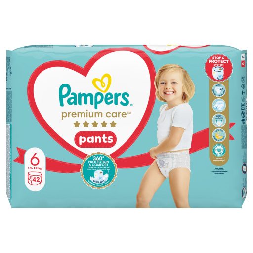 Pampers Premium Care Bugyipelenka, Méret: 6, 42 db, 13kg-19kg