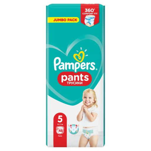 Pampers Pants Bugyipelenka, Méret: 5, 48 db Pelenka, 12kg-17kg