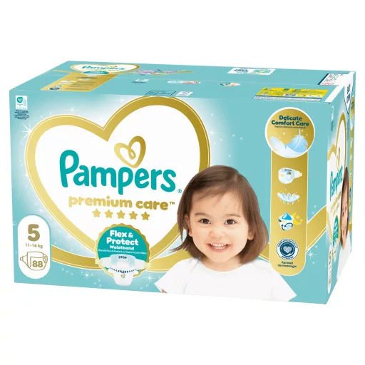Pampers Premium Care Pelenka, Méret: 5, 88 db, 11kg-16kg