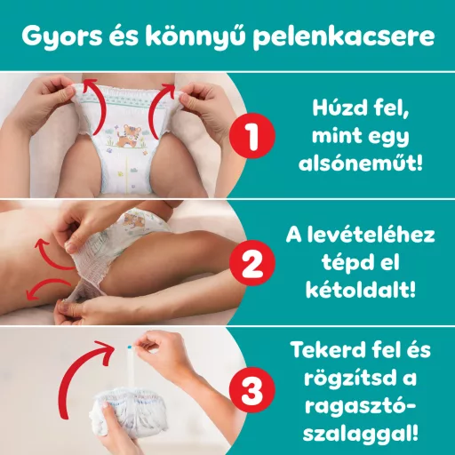 Pampers Active Baby Bugyipelenka, Méret: 5, 96 db Pelenka, 11kg-17kg