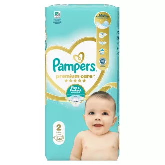 Pampers Premium Care Pelenka, Méret: 2, 46 db, 4kg-8kg