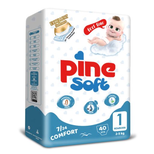 Pine Eco nadrágpelenka S1 40db 2-5kg newborn