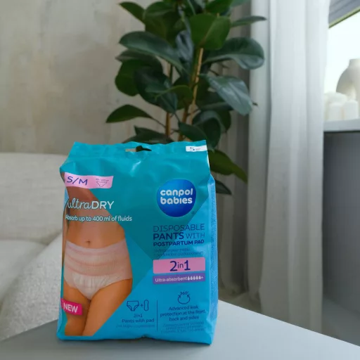 Canpol babies szülés utáni pelenka 5db 2az1ben S/M
