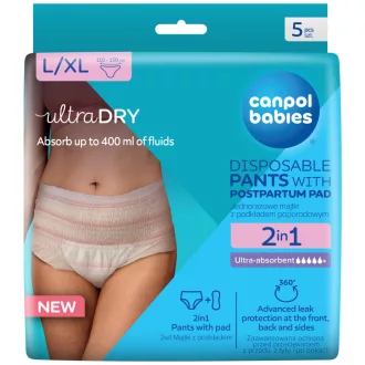 Canpol babies szülés utáni pelenka 5db 2az1ben L/XL