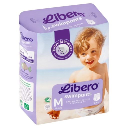Libero Swimpants egyszerhasználatos úszópelenka méret M, 10-16 kg 12 db
