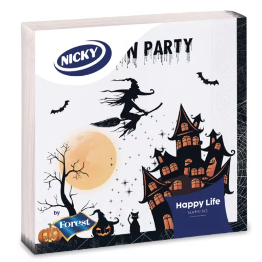 Nicky halloween szalvéta 3 rétegű 20db többféle