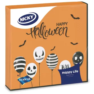    Nicky halloween szalvéta 3 rétegű 20db - Vidám Halloween Lufik