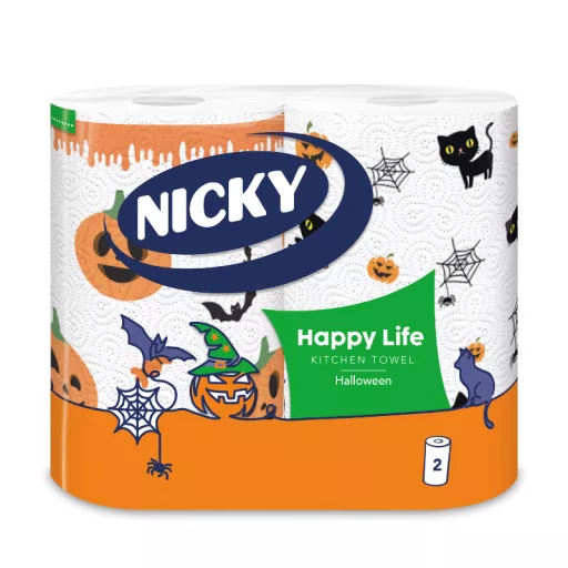 Nicky papírtörlő 2 rétegű 2 tekercses Halloween
