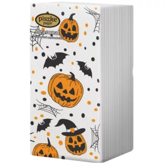   Piszke szalvéta 25db-os 2 rétegű Seasonal Halloween – Töklámpás mintás