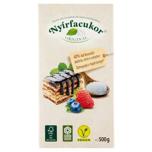 Nyírfacukor Original étkezési célra használható xilit alapú édesítőszer 500 g