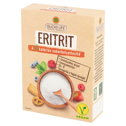 Oligo Life étkezési célra használható eritrit alapú édesítőszer 275 g