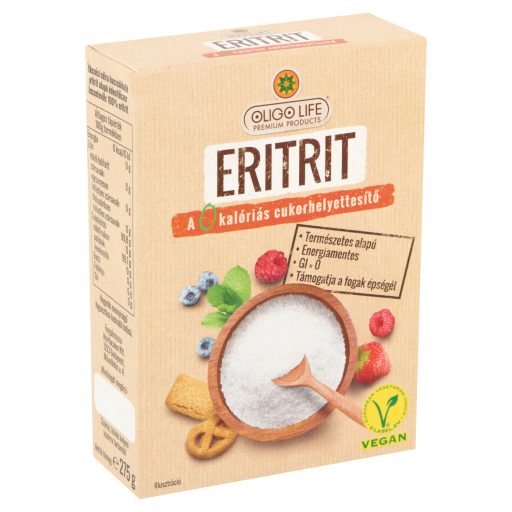 Oligo Life étkezési célra használható eritrit alapú édesítőszer 275 g