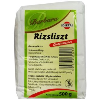 Barbara rizsliszt 1kg gluténmentes