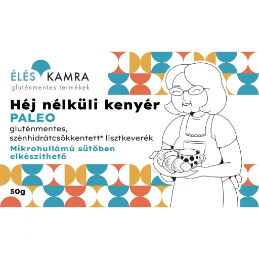 Éléskamra lisztkeverék 50g paleo héj nélküli kenyér szénhidrátcsökkentett GM