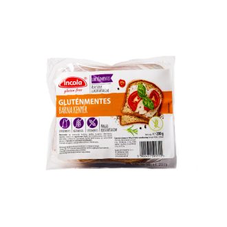 Incola gluténmentes barna kenyér 200g
