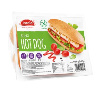 Incola hot-dog kifli 2x65g gluténmentes