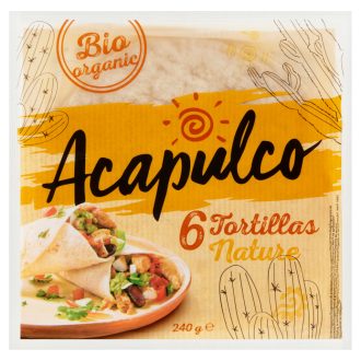   Acapulco búzalisztből készült, natúr tortilla lapok 6 db 240 g