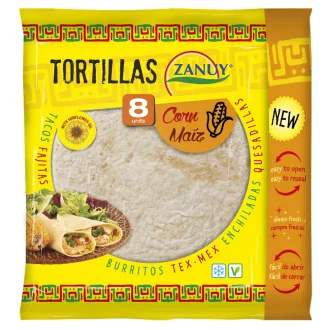 Zanuy tortilla 320g 8db 20cm kukorica