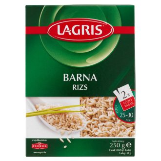   Lagris hosszú szemű barna rizs főzőtasakban 2 x 125 g (250 g)