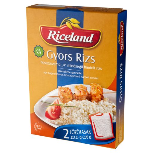 Riceland Gyors Rizs "A" minőségű hosszúszemű hántolt rizs 2 x 125 g (250 g)