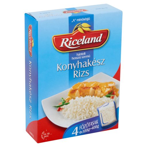 Riceland Konyhakész rizs "A" minőségű hántolt hosszú szemű  4 x 100 g