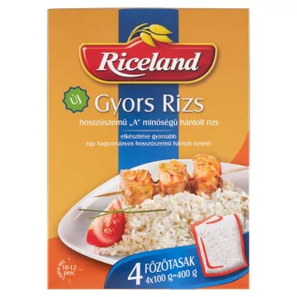   Riceland Gyors Rizs "A" minőségű hosszúszemű hántolt rizs 4 x 100 g (400 g)
