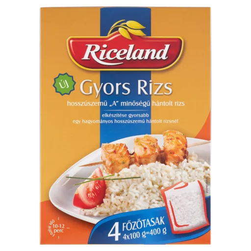 Riceland Gyors Rizs "A" minőségű hosszúszemű hántolt rizs 4 x 100 g (400 g)
