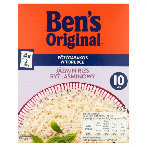 Ben's rizs 500g főzőtasakos jázmin
