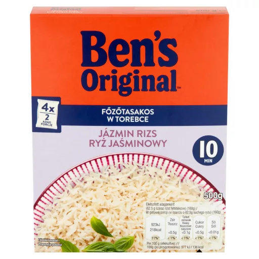 Ben's rizs 500g főzőtasakos jázmin
