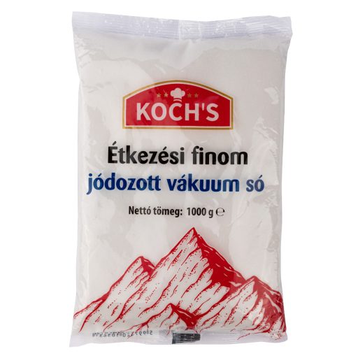 Koch's étkezési vákuum só 1kg finom jódozott