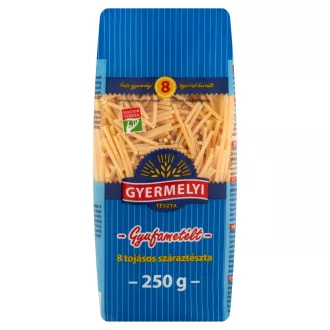 Gyermelyi gyufametélt 8 tojásos száraztészta 250 g