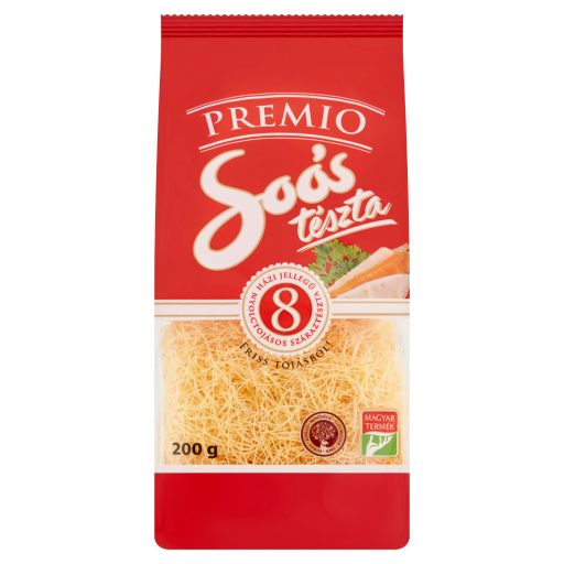 Soós Premio boglyascérna házi jellegű nyolctojásos száraztészta 200 g