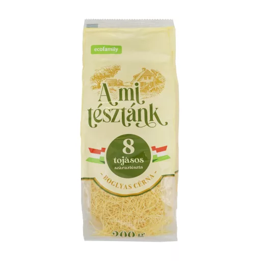 A mi tésztánk száraztészta 200g Boglyas cérna 8 tojásos