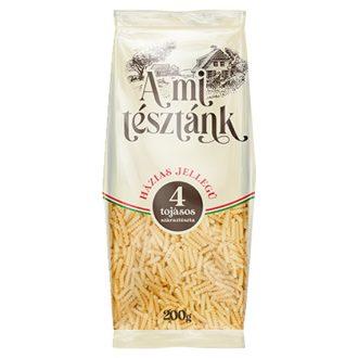 A mi tésztánk száraztészta 200g lúdgége 4 tojásos