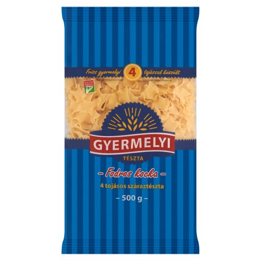 Gyermelyi fodros kocka 4 tojásos száraztészta 500 g