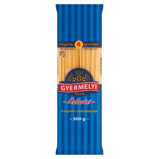 Gyermelyi makaróni 4 tojásos száraztészta 500 g