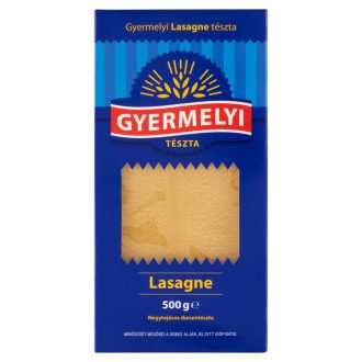 Gyermelyi Lasagne négytojásos durumtészta 500 g