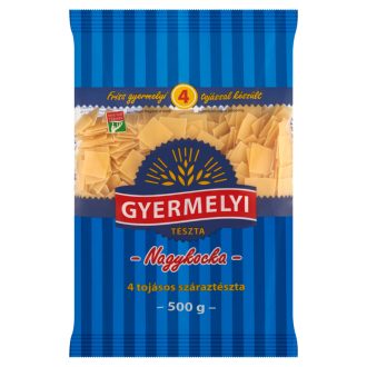 Gyermelyi nagykocka 4 tojásos száraztészta 500 g