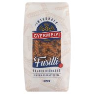   Gyermelyi fusilli teljes kiőrlésű durum száraztészta 500 g