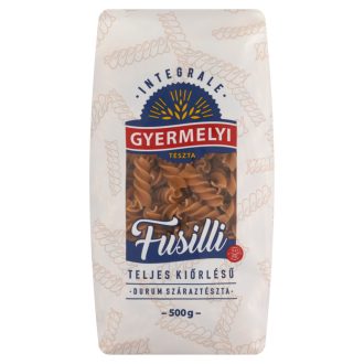   Gyermelyi fusilli teljes kiőrlésű durum száraztészta 500 g