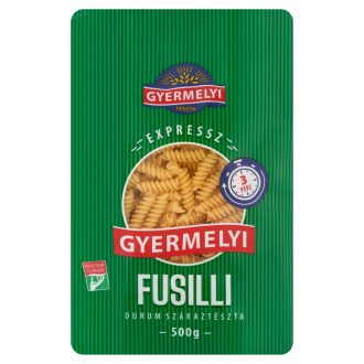 Gyermelyi Expressz Fusilli durum száraztészta 500 g