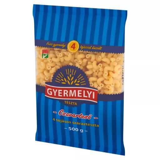 Gyermelyi csavartcső 4 tojásos száraztészta 500 g
