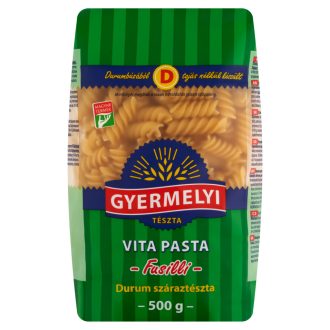 Gyermelyi Vita Pasta Fusilli durum száraztészta 500 g