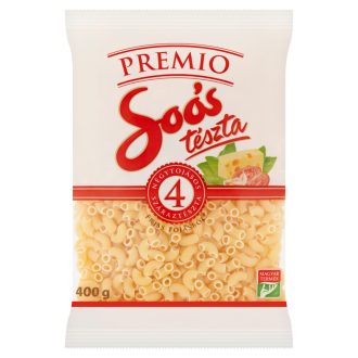 Soós Premio szarvacska négytojásos száraztészta 400 g