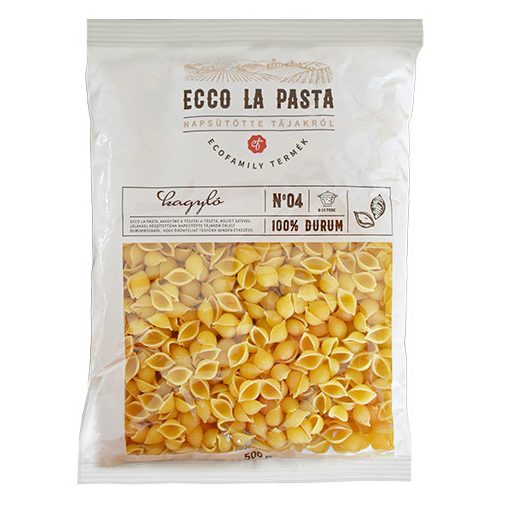 Ecco La Pasta száraztészta 500g durum kagyló