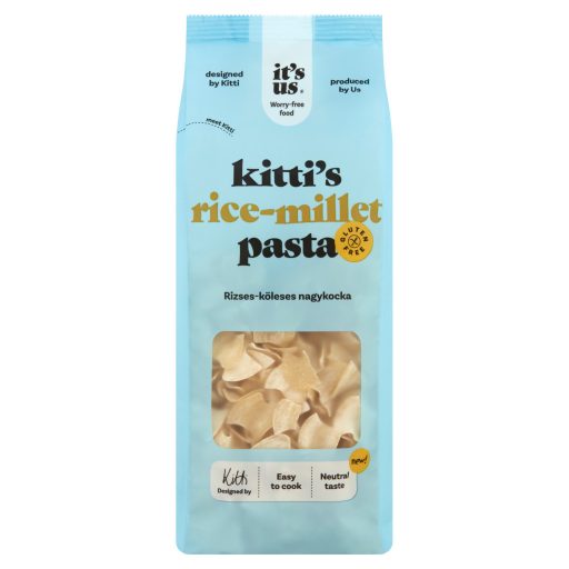 It's Us Nagykocka gluténmentes rizses-köleses száraztészta 200 g