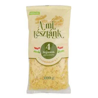 A mi tésztánk száraztészta 400g Fodroskocka 4 tojásos