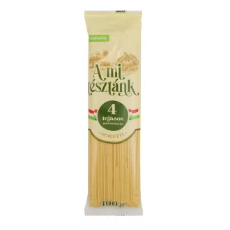 A mi tésztánk száraztészta 400g Spagetti 4 tojásos
