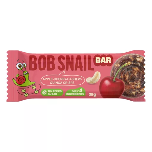 Bobsnail gyümölcsszelet 35g ropogós magokkal alma-meggy-kesudió-quinoa